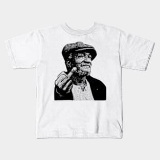 Redd Foxx  - Middle Finger Vintage Halftone Kids T-Shirt